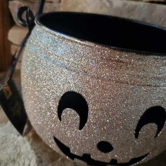 Gorgeous Metal Jack O Lantern Candle/Candy Holder-NWT - Picture 7 of 7